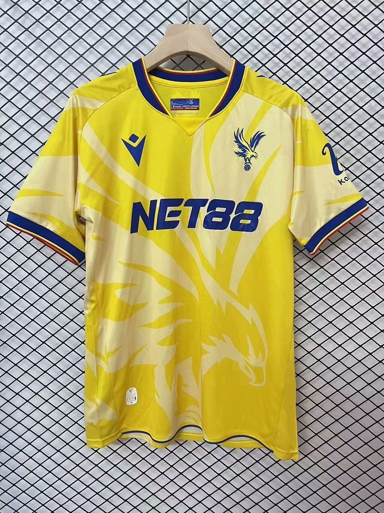 AAA Quality Crystal Palace 24/25 Away Yellow Soccer Jersey